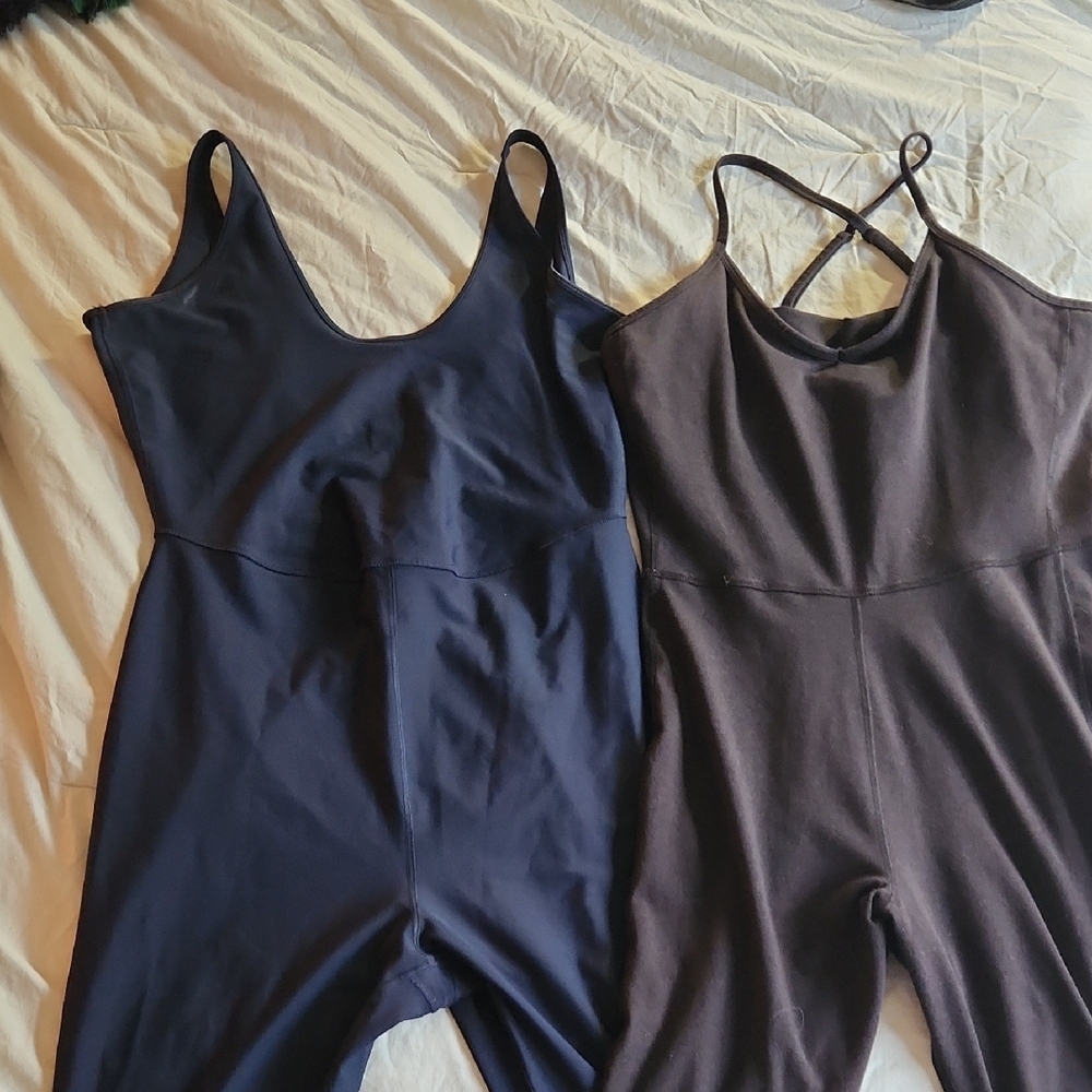 Old Navy Navy and Dark Gray Jumpsuits